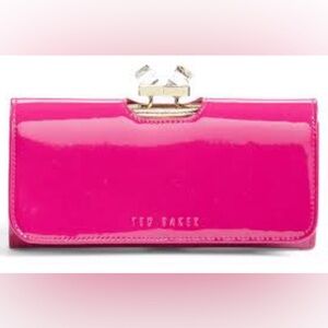 Ted Baker Patent Leather Bow Clutch